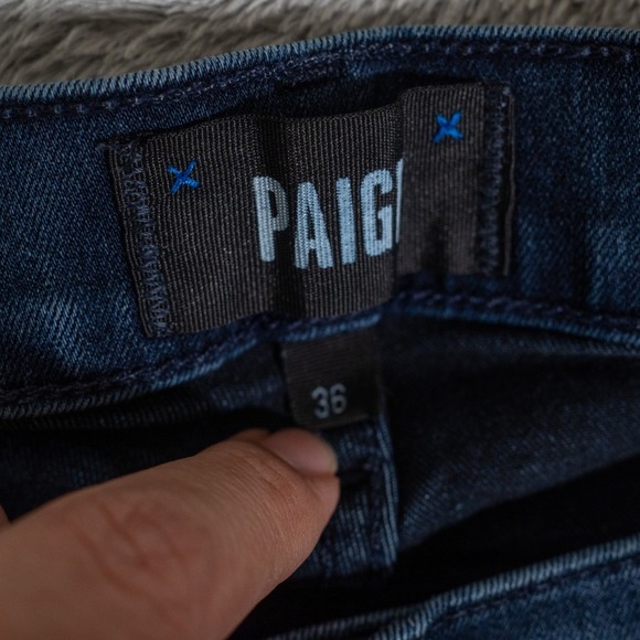 Paige Jeans Mens 36x30 Blue Federal Slim Straight Made in USA - Picture 3 of 9